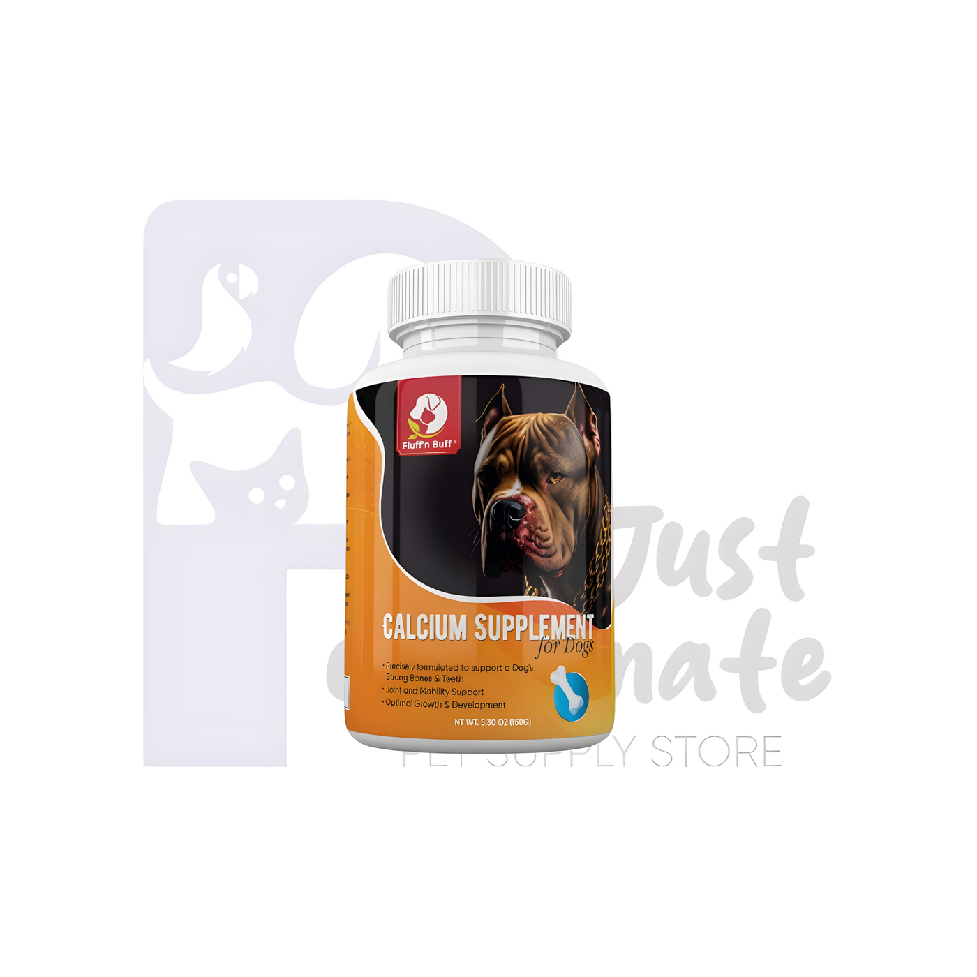 Fluff'n Buff Calcium Supplement for Dogs ~ 150g