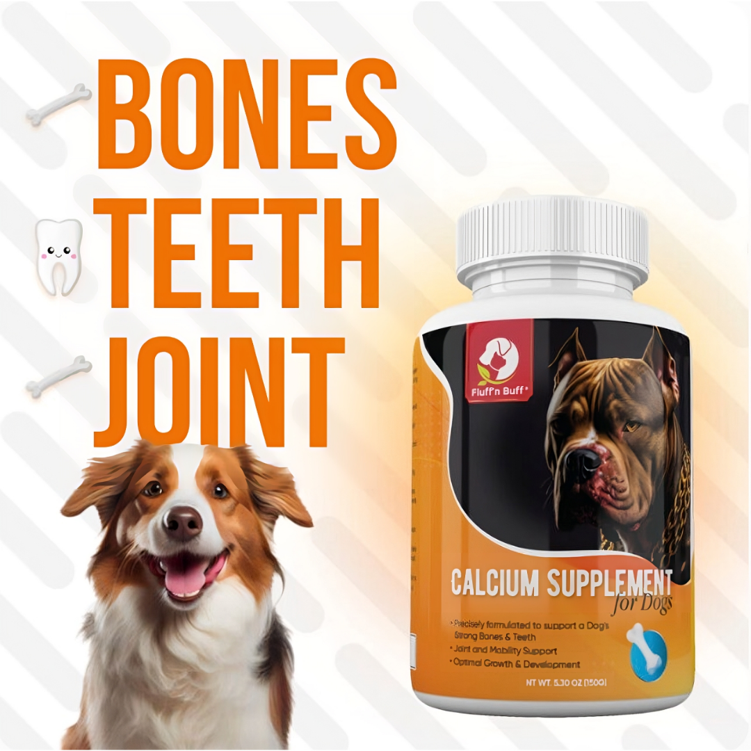 Fluff'n Buff Calcium Supplement for Dogs ~ 150g